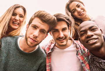 Group of kids playing on the grass